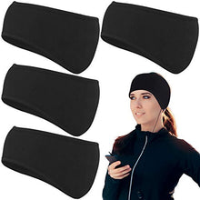 Load image into Gallery viewer, URATOT 4 Pieces Ear Warmer Headbands Winter Ear Warmers Headband for Men and Women Outdoor Fitness Headbands
