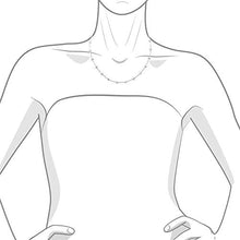 Load image into Gallery viewer, 14K White Gold Handmade Station Necklace With 4 MM Cubic Zirconia (15, 16, 17, 18, 20, and 24 Inches)
