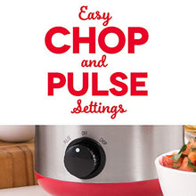 Load image into Gallery viewer, Dash DMFP100RD Mini Food Chopper, Blender + Grinder with Stainless Steel Blades for BBQ Sauce, Salsa, Pesto, Salad &amp; Dessert: Easily Meal Prep Onion, Nuts, Cheese, Garlic, Bacon &amp; More, 2 cup, Red
