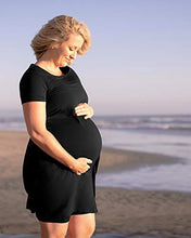 Load image into Gallery viewer, Kindred Bravely Eleanora Ultra Soft Bamboo Maternity and Nursing Nightgown/Lounge Dress (Black, XX-Large)
