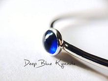 Load image into Gallery viewer, Kyanite Ring, Natural Blue Gemstone Jewelry, Simple Stacking Ring, Silver Kyanite Ring, Kyanite Jewelry, Blue, Minimalist Ring, Kyanite
