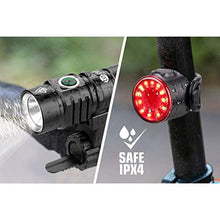 Load image into Gallery viewer, Te-Rich Bike Lights USB Rechargeable, LED Cycling Light Front and Back, 800 Lumen Headlight Flashlight and Rear Taillight Set, Easy to Use, Road/Moutain Bicycle Accessories for Kids, Men and Women

