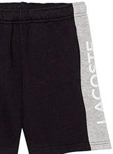 Load image into Gallery viewer, Lacoste Boys' Kid's Striped Shorts with Adjustable Waist, Abysm/Silver Chine, 6 Years
