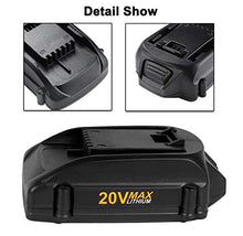 Load image into Gallery viewer, 2Pack 20v 3.0Ah Replacement Lithium Battery for Worx 20Volt WA3520, WA3525 WG151s, WG155s, WG251s, WG255s, WG540s, WG545s, WG890, WG891
