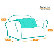 Load image into Gallery viewer, Keet Plush Childrens Set, Sofa, Chair and Ottoman, Brown
