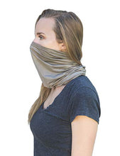 Load image into Gallery viewer, EMF Protection Mask, Hat, Head Scarf, Face Covering, Gaiter by Halsa. High Elastic Silver Fabric, Multifunctional Use. Radiation Protection from Cell Phones, WiFi, Smart Meters, Routers, 5G.
