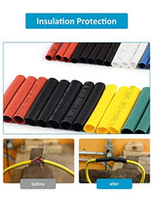 Load image into Gallery viewer, 650 pcs Black Heat Shink Tubing and 650 pcs Colorful Heat Shink Tubing Wire Shrink Wrap UL Approved Ratio 2:1 Electrical Cable Wire Kit
