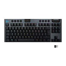 Load image into Gallery viewer, Logitech G915 TKL Tenkeyless Lightspeed Wireless RGB Mechanical Gaming Keyboard, Low Profile Switch Options, LIGHTSYNC RGB, Advanced Wireless and Bluetooth Support - Clicky, Black
