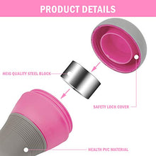 Load image into Gallery viewer, Vivitory Adjustable Dumbbells Set for Women, 4.4lb /6.6lb /8.8lb Weight Options, Dumbbells Weight Pair(Set of 2), Non-Slip Neoprene Hand, All-Purpose, Exercise Dumbbells for Home, Office, Gym (Pink)
