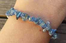 Load image into Gallery viewer, [A&amp;S Crystals] BLUE KYANITE Natural Stone Gemstone Stretchy Chip Bracelet
