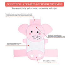 Load image into Gallery viewer, AIR&amp;TREE Baby Bath Seat Support Net, Quick Drying, Adjustable, Comfortable, Non-Slip, Infant Bathtub Sling Shower Mesh for a Tub, with Safety Support Corner (Pink Elephant)
