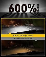 Load image into Gallery viewer, 2022 Upgraded AUXITO H4/9003 LED Headlight Bulbs, 100W 20,000LM Super Bright, 6000K Xenon White, Halogen Replacement with Fan for Cars, Motorcycle, Pack of 2
