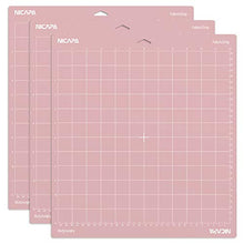 Load image into Gallery viewer, Nicapa Replacement Cutting Mat for Cricut Maker 3/Maker/Explore 3/Air 2/Air/One (12x12 inch 3pack-Standardgrip、Lightgrip、Stronggrip) Adhesive&amp;Sticky Non-Slip Flexible Square Gridded Cut Mats Set
