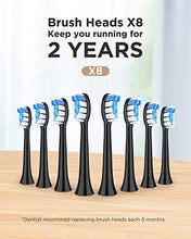 Load image into Gallery viewer, Fairywill PRO P11 Sonic Whitening Electric Toothbrush - ADA Accepted Rechargeable Toohthbrush for Adults Clean, Red Dot Award 2020, Ultra Powerful with up to 62,000 VPC Motor, 8 Heads &amp; 1 Travel Case
