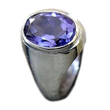 Load image into Gallery viewer, 55Carat Natural Amethyst Silver Ring for Men 4 Carat Birthstone Astrological Size 5,6,7,8,9,10,11,12,13
