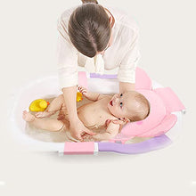 Load image into Gallery viewer, AIR&amp;TREE Baby Bath Seat Support Net, Quick Drying, Adjustable, Comfortable, Non-Slip, Infant Bathtub Sling Shower Mesh for a Tub, with Safety Support Corner (Pink Elephant)
