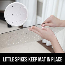 Load image into Gallery viewer, Gorilla Grip Premium Polycarbonate Studded Chair Mat for Carpeted Floor, 48x36, Heavy Duty, Easy Glide Transparent Mats for Chairs, Good for Desks, Office and Home, Protects Floors, with Lip, Clear
