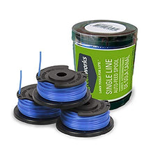 Load image into Gallery viewer, Greenworks 0.065" 3-Pack Single Line Auto-Feed Replacement String Trimmer Line Spool
