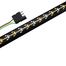 Load image into Gallery viewer, Syneticusa 60" Arrow LED Tailgate Light Bar Sequential Amber Turn Signal - Solid Beam - Weatherproof No Drill Install - Full Function Reverse Brake Running
