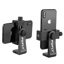 Load image into Gallery viewer, Fufly Phone Tripod, Adjustable Tripod for Phone &amp; Camera, 54in Travel Video Tripod Phone Stand with Bluetooth Remote &amp; Smartphone Holder Fit iPhone Xs/Xr/Xs Max/X/8/Galaxy/Huawei/Samsung/GoPro Camera
