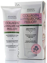 Load image into Gallery viewer, Advanced Clinicals Collagen + Hyaluronic Acid Anti-Aging Peel-Off Face Mask Hydrating, Tightening, Firming Vegan Peel Off Face Masks Smooth Wrinkles &amp; Pores, Even Skin Tone (3.4oz)
