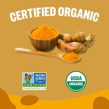 Load image into Gallery viewer, Organic Turmeric Ginger Tea K-Cup Pods, 24 Pods by FGO - Keurig Compatible - Naturally Caffeine-Free Herbal Tea, Premium Green Tea is USDA Organic, Non-GMO, &amp; Recyclable
