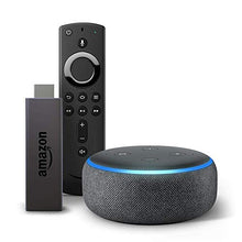 Load image into Gallery viewer, Fire TV Stick bundle with Echo Dot (3rd Gen - Charcoal)
