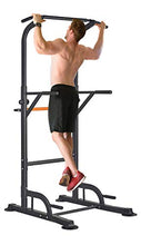 Load image into Gallery viewer, RELIFE REBUILD YOUR LIFE Power Tower Pull Up Dip Station for Home Gym Adjustable Height Strength Training Workout Equipment
