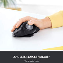 Load image into Gallery viewer, Logitech MX Ergo Wireless Trackball Mouse – Adjustable Ergonomic Design (Bluetooth or USB), Graphite &amp; K350 2.4Ghz Wireless Keyboard
