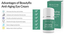Load image into Gallery viewer, BeautyRx by Dr. Schultz Eye Cream for Dark Circles, Bags, Wrinkles &amp; Puffiness. Best Firming Under &amp; Around Eyes Anti-Aging &amp; Moisturizing Treatment with Vitamin C, Hyaluronic Acid &amp; Green Tea (1 oz)
