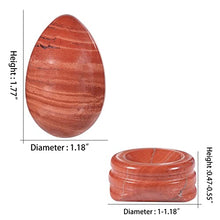Load image into Gallery viewer, mookaitedecor Red Jasper Crystal Egg Polished Gemstone Figurines with Stone Stand
