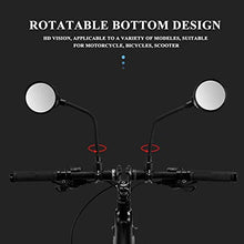 Load image into Gallery viewer, ROCK BROS Bike Mirror Handlebar Mount Safe Rear View Mirror Adjustable 360°Rotatable HD Wide Angle Cycling Biking Clear Acrylic Convex Mirror Bike Bicycle Accessories for Men Women
