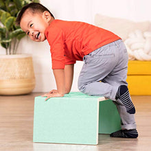Load image into Gallery viewer, B. spaces – Kids’ Step Stool &amp; Chair – 3-in-1 Step Stool for Bedroom, mint (BX1628Z)
