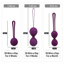 Load image into Gallery viewer, Kegel Exercise Balls Set for Women Tightening, Pelvic Muscles Strengthening and Bladder Control Improvement | Ben Wa Kegel Ball for Beginners and The Advanced 3 Weights Kit
