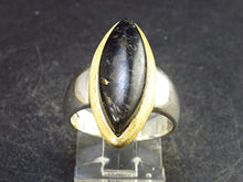 Load image into Gallery viewer, Nuumite Nuummite Silver Ring From Greenland - Size 7-7.7 Grams
