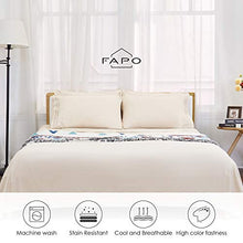Load image into Gallery viewer, FAPO Queen Bed Sheets Set, 6 Piece Super Brushed Microfiber 1800 Bedding Sheets &amp; Pillowcases-Wrinkle &amp; Fade &amp; Hypoallergenic Resistant Bed Sets-Easy Fit and Breathable &amp; Cooling Sheets (Beige) …
