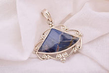 Load image into Gallery viewer, Natural Pietersite Fancy Shape Pendant Necklace In 925 Sterling Silver Statement Jewelry For Woman Jewelry, Gift For Mother, Healing Crystal
