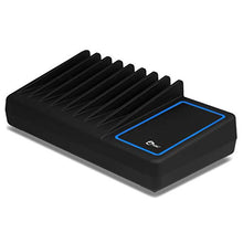 Load image into Gallery viewer, SIIG 90W Smart 10-Port USB Charging Station with Non-Slip Padded Deck and LED Ambient Light for Smartphones, Tablets, and Many Other Compatible USB Powered Devices (Black)
