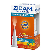 Load image into Gallery viewer, Zicam Cold Remedy No-Drip Nasal Spray with Cooling Menthol &amp; Eucalyptus, 0.5 Ounce

