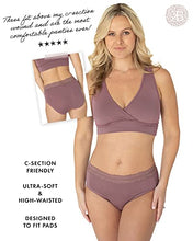Load image into Gallery viewer, Kindred Bravely High Waist Postpartum Underwear &amp; C-Section Recovery Maternity Panties 5 Pack (Large, Assorted Jewel Tones)
