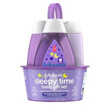 Load image into Gallery viewer, Johnson's Sleepy Time Bedtime Baby Gift Set with Relaxing NaturalCalm Aromas, Bedtime Baby Bath Shampoo, Wash &amp; Lotion Essentials, Hypoallergenic &amp; Paraben-Free, 4 Items
