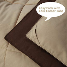 Load image into Gallery viewer, HIG 3pc Down Alternative Comforter Set - All Season Reversible Comforter with Two Shams - Quilted Duvet Insert with Corner Tabs -Box Stitched –Hypoallergenic, Soft, Fluffy (King/Cal King, Chocolate)
