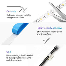 Load image into Gallery viewer, HitLights Light Strip Connector Kit with Warm White LED Light Strip, 2 Pin 8mm LED Connector Kit, 2835 Warm Color Light Strip
