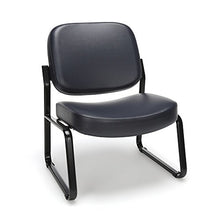 Load image into Gallery viewer, OFM Core Collection Big and Tall Armless Guest and Reception Chair, Anti-Microbial/Anti-Bacterial Vinyl, in Navy
