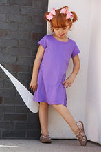 Load image into Gallery viewer, City Threads Little Girls' Cotton Short Sleeve Cover Up Dress for Sensitive Skin SPD Sensory Friendly, Yellow, 2T
