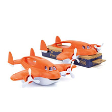 Load image into Gallery viewer, Green Toys Fire Plane - Pretend Play, Motor Skills, Kids Bath Toy Vehicle. No BPA, phthalates, PVC. Dishwasher Safe, Recycled Plastic, Made in USA.
