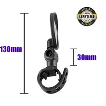 Load image into Gallery viewer, 2PCS Bike Mirrors, Safe Rearview Mirror Bicycle Cycling Rear View Mirrors Adjustable Rotatable Handlebar Mounted Convex Glass Mirror for Mountain Road Bike (Black - 2 Pack)
