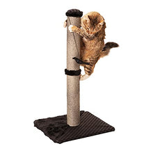 Load image into Gallery viewer, Max &amp; Marlow Cat Scratch Post 26" | Tall Cat Scratcher Post with Sisal Rope | Features Hanging &amp; Spring Toy | Great for All Indoor Cat Breeds &amp; Sizes
