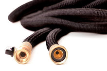 Load image into Gallery viewer, Riemex Expandable Garden Hose Black 75 FT [New 2020] Heavy Duty Water Hose - Triple Latex - Expanding Solid Brass Metal Fittings Connectors, Flexible Strongest 75FT, Black, P101
