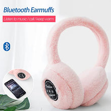 Load image into Gallery viewer, MatureGirl Winter Warm Velvet Bluetooth Headset, Unisex Wireless Stereo Gaming Headphones Head-Mounted Earphones Music Computer Game Over Ear Headphones for Kids Adult (Pink)

